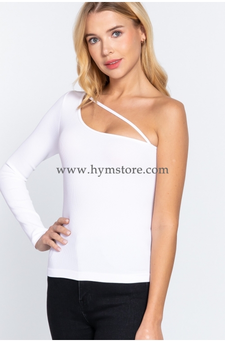 BLUSA ACTIVE BASIC CUELLO ASIMÉTRICO