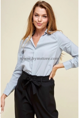 BLUSA CAMISERA MANGA LARGA