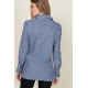 BLUSA CAMISERA ANUDADA AL FRENTE