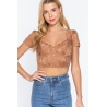 BLUSA DE ENCAJE ACTIVE BASIC