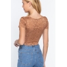 BLUSA DE ENCAJE ACTIVE BASIC