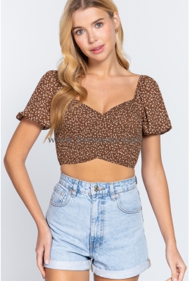 BLUSA FLORAL ACTIVE BASIC