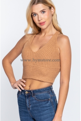 BLUSA TEJIDA ESPALDA CRUZADA ACTIVE BASIC