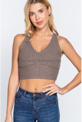 BLUSA TEJIDA ESPALDA CRUZADA ACTIVE BASIC