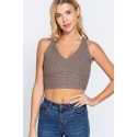 BLUSA TEJIDA ESPALDA CRUZADA ACTIVE BASIC