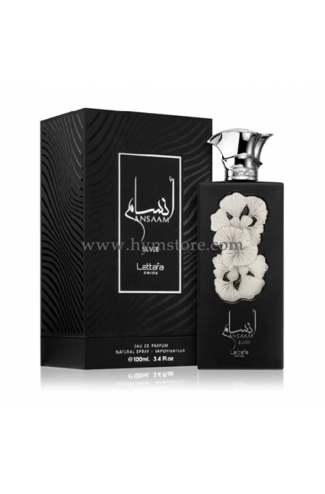 ANSAAM SILVER UNISEX 100ML EDP LATTAFA