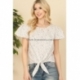 BLUSA CASUAL ANUDADA EN LA CINTURA