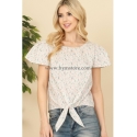 BLUSA CASUAL ANUDADA EN LA CINTURA