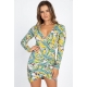 VESTIDO TROPICAL CRUZADO AL FRENTE