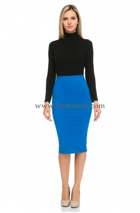 FALDA LÁPIZ CON ELÁSTICO EN LA CINTURA