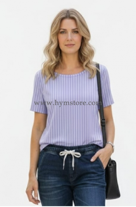 BLUSA CASUAL CUELLO REDONDO