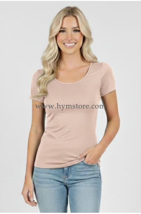 BLUSA MICROFIBRA CUELLO REDONDO