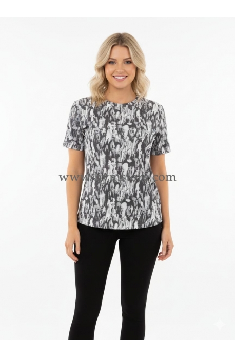 BLUSA CASUAL CUELLO REDONDO