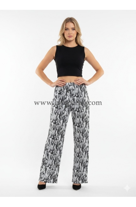 PANTALÓN DE PIERNA AMPLIA