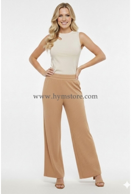PANTALÓN PALAZZO BEIGE