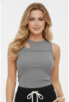 BLUSA PALO ROSA ABERTURA EN UN HOMBRO