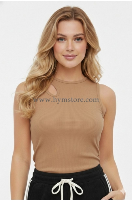 BLUSA PALO ROSA ABERTURA EN UN HOMBRO