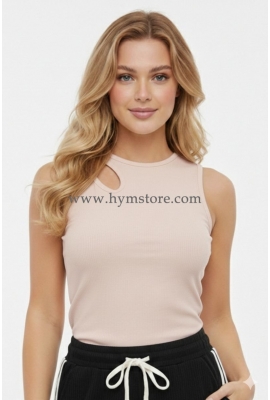 BLUSA PALO ROSA ABERTURA EN UN HOMBRO