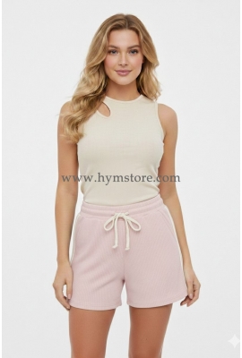 SHORT AZUL CON RAYAS AL LADO