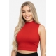 BLUSA ROJA CUELLO ALTO