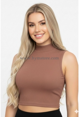 BLUSA ROJA CUELLO ALTO