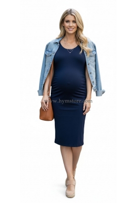 VESTIDO CASUAL FRUNCIDO A LOS COSTADOS