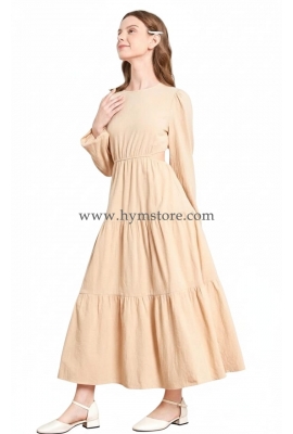 MAXIVESTIDO CREMA
