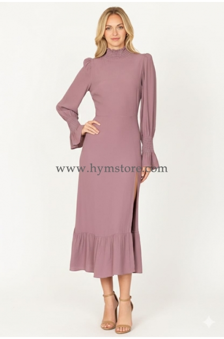 VESTIDO MORA EN LECHE VICTORIANO