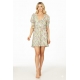 VESTIDO CREMA ESTAMPADO FLORAL