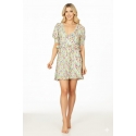 VESTIDO CREMA ESTAMPADO FLORAL