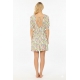 VESTIDO CREMA ESTAMPADO FLORAL