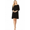 VESTIDO NEGRO BOLSILLOS AL FRENTE