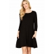 VESTIDO NEGRO BOLSILLOS AL FRENTE