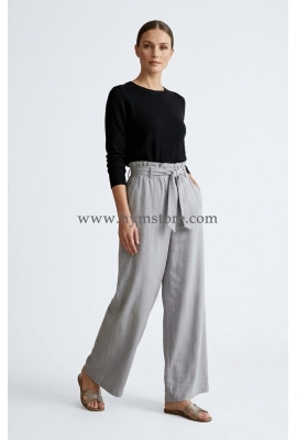 PANTALÓN PALAZZO GRIS CLARO