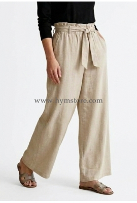PANTALÓN PALAZZO BEIGE CLARO