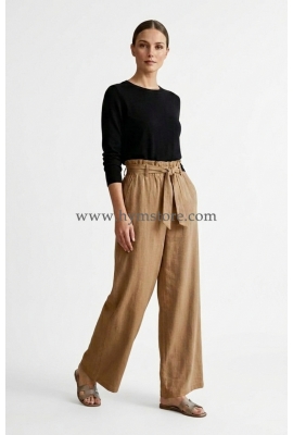 PANTALÓN PALAZZO CAMEL