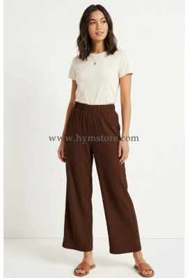 PANTALÓN PALAZZO CAFÉ MADURO