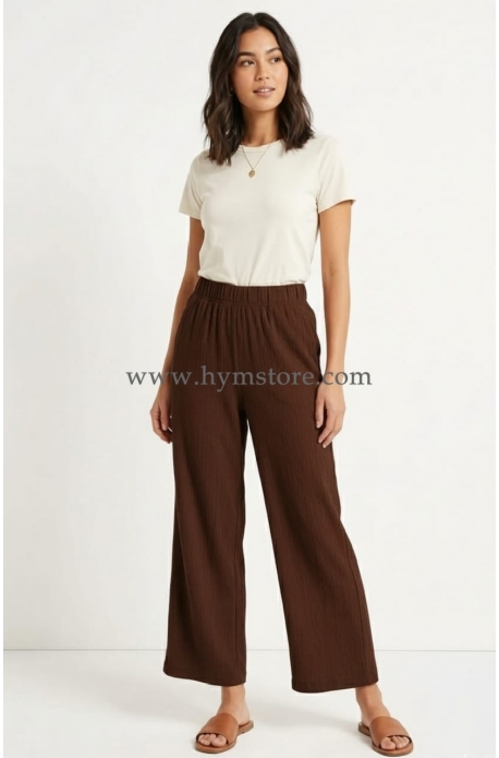 PANTALÓN PALAZZO CAFÉ MADURO