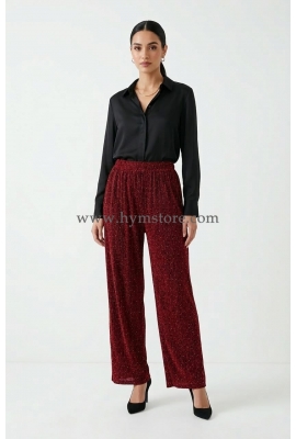 PANTALÓN PALAZZO CON BRILLO