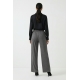 PANTALÓN PALAZZO CON BRILLO GRIS