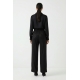 PANTALÓN PALAZZO CON BRILLO NEGRO
