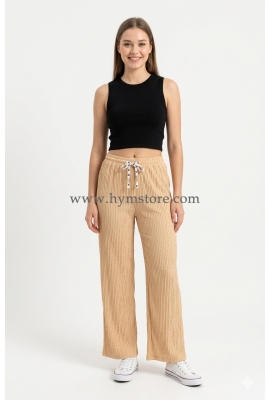 PANTALÓN PALAZZO CREMA