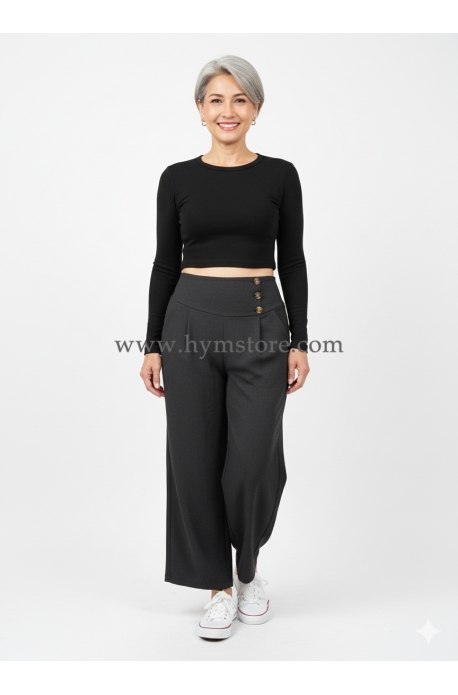 PANTALÓN PALAZZO NEGRO