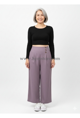 PANTALÓN PALAZZO MORA EN LECHE