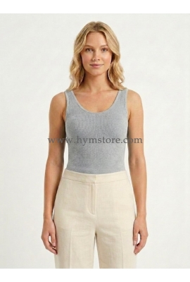 BLUSA GRIS CLARO TIRANTES ANCHOS