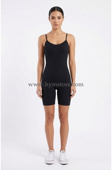 ENTERIZO CORTO COLOR NEGRO