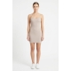 VESTIDO BEIGE DE TIRANTES DELGADOS