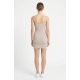VESTIDO BEIGE DE TIRANTES DELGADOS