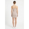 VESTIDO BEIGE DE TIRANTES DELGADOS