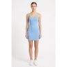 VESTIDO CELESTE DE TIRANTES DELGADOS